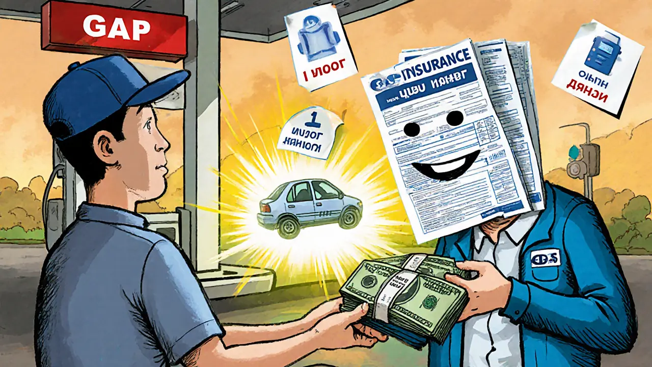 Человек покупает GAP-страхование, пока его машина исчезает — он получает полную сумму.