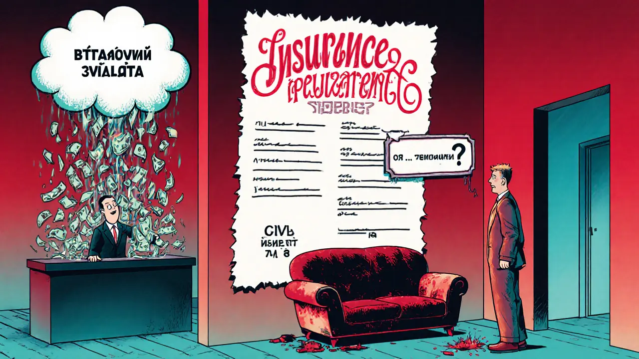 Разделенная квартира: банк получает деньги, заемщик стоит перед сгоревшим имуществом.