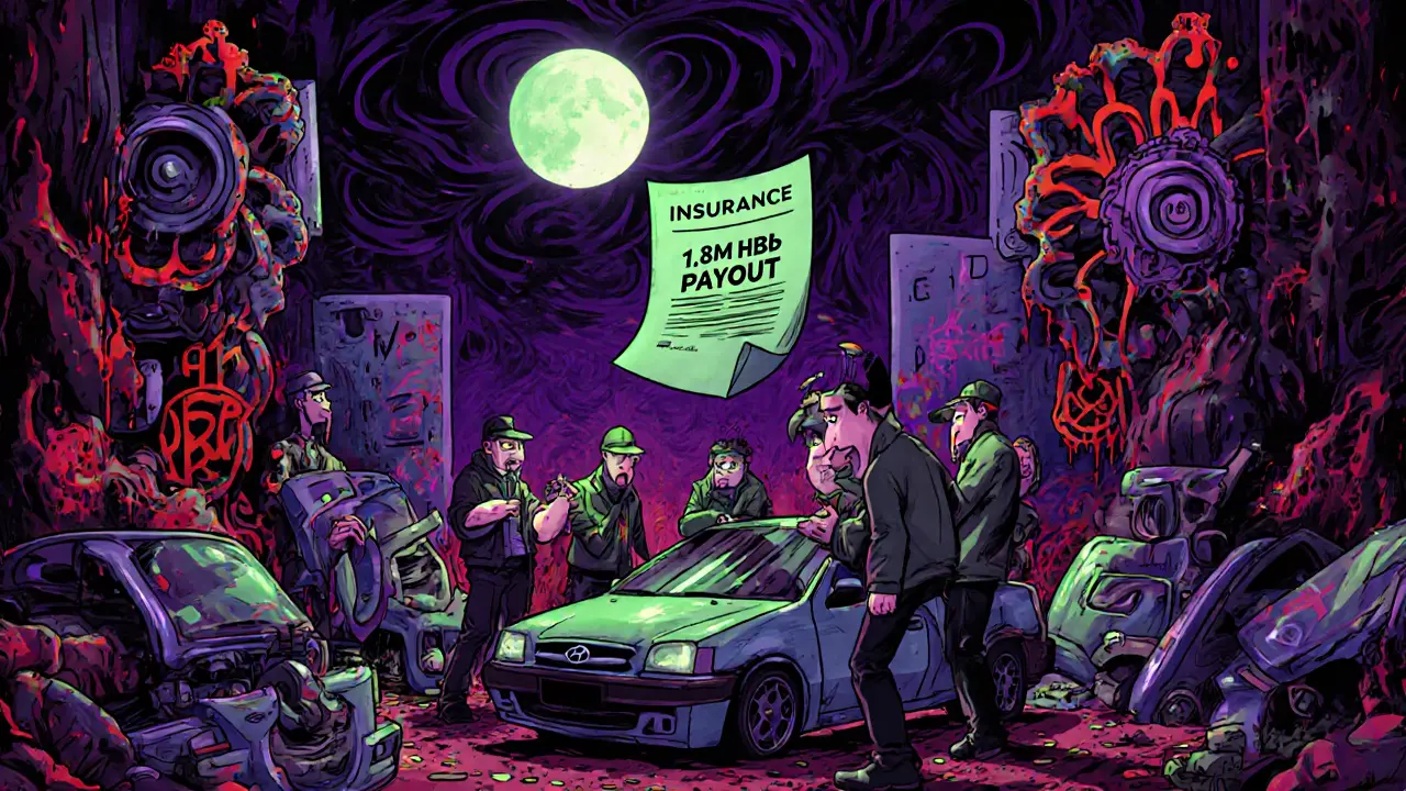 Тайная распродажа украденных автомобилей с выплатой 1,8 млн рублей в ярком психеделическом стиле