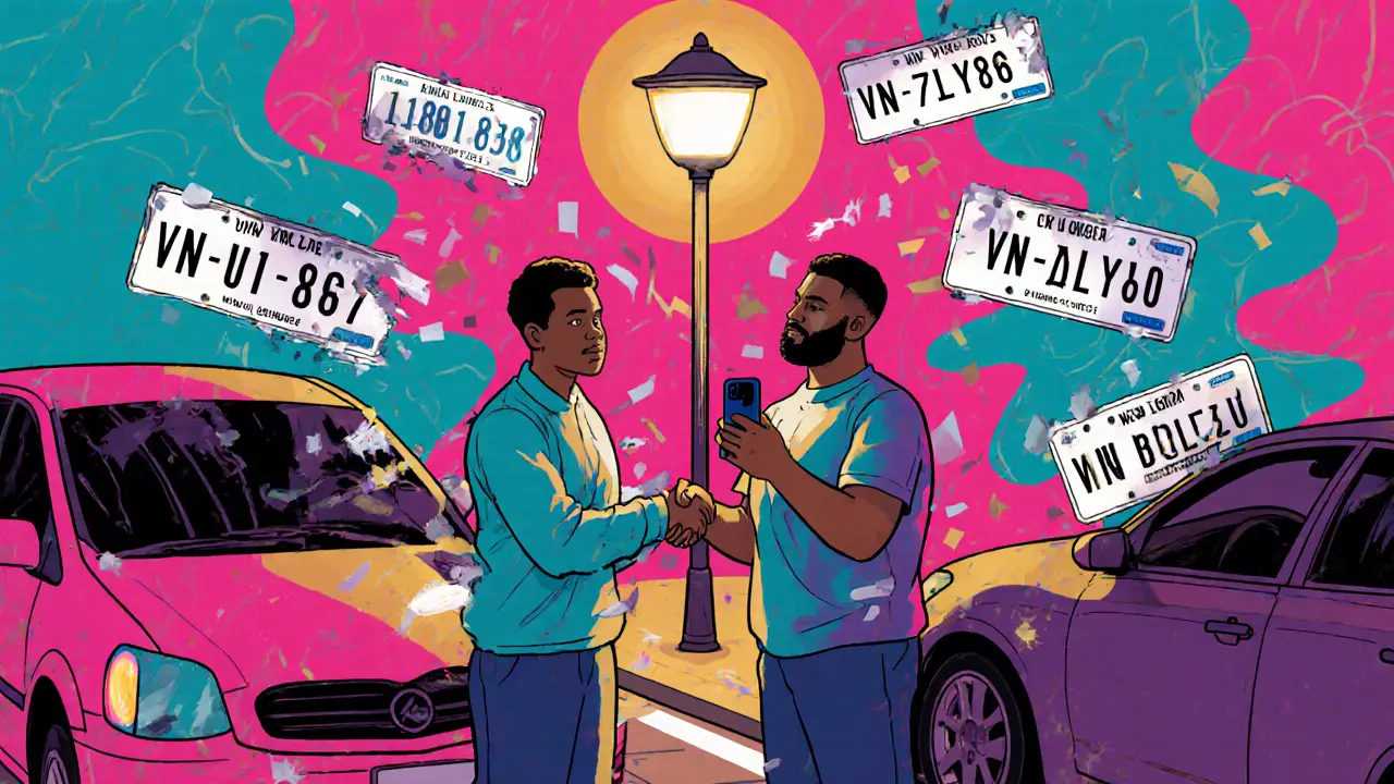 Два водителя фотографируют повреждения машин после ДТП, вокруг летят изображения доказательств.