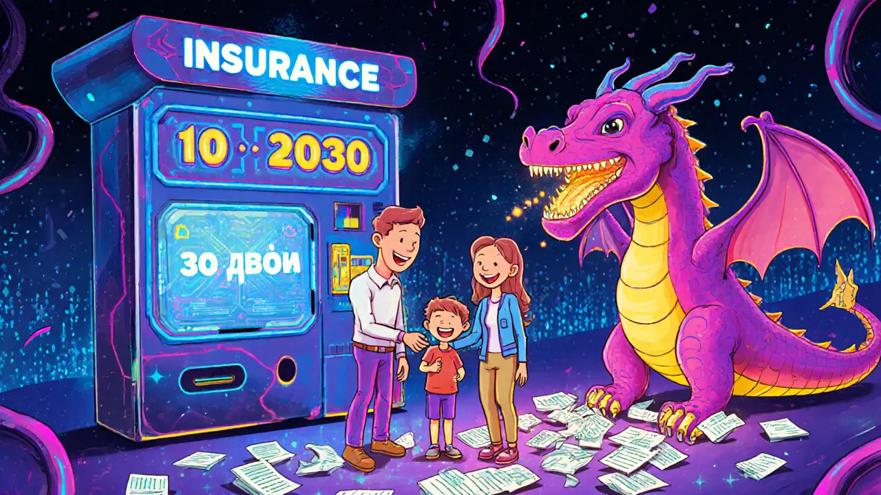 Футуристический киоск с 10-дневным счетчиком и цифровой выплатой в психоделическом стиле.