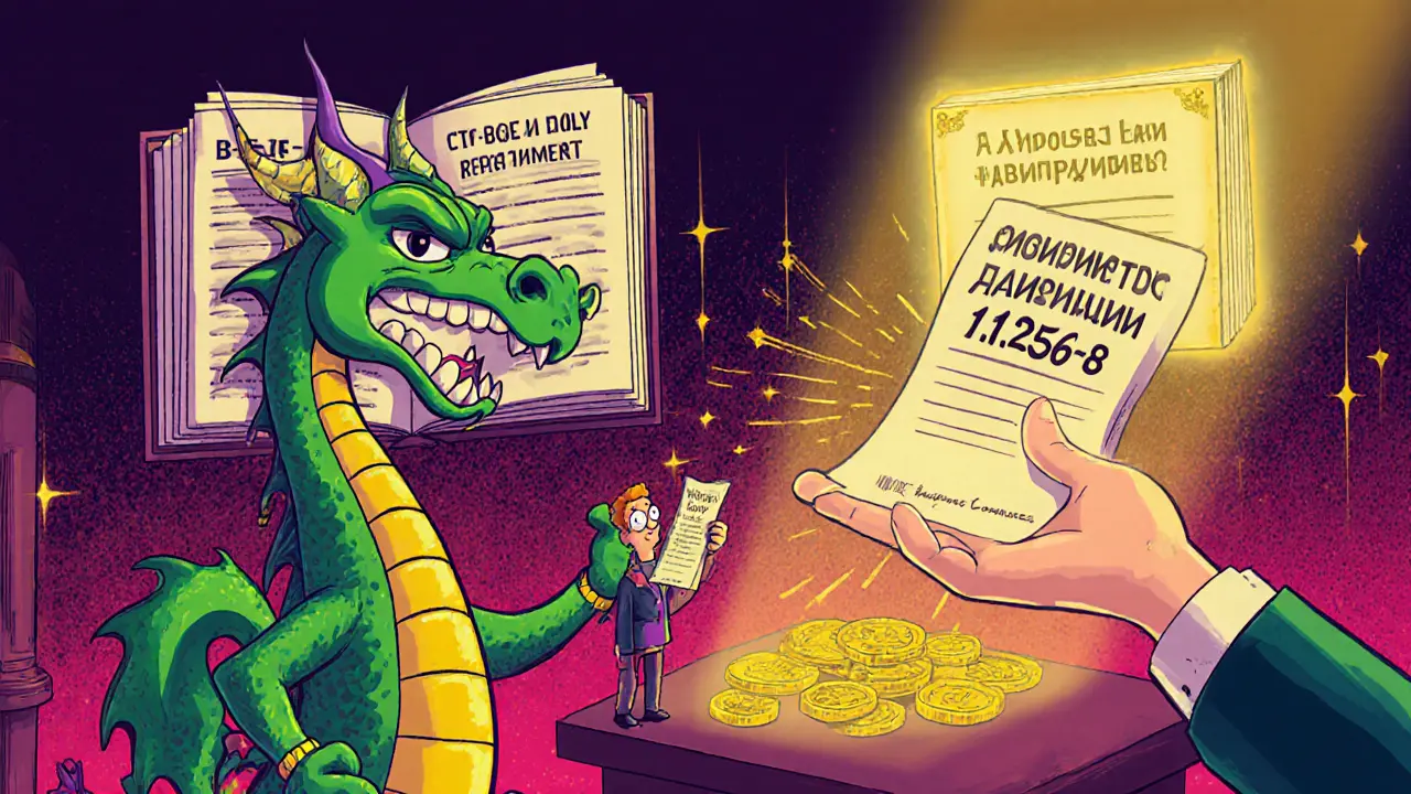 Иск в суд против страховой компании, где заемщик борется с драконом-страховщиком, а закон светится золотым светом в психоделическом стиле.