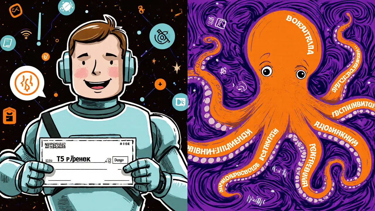 Сравнение быстрой выплаты по КАСКО и бюрократических препятствий в стиле психоделики.