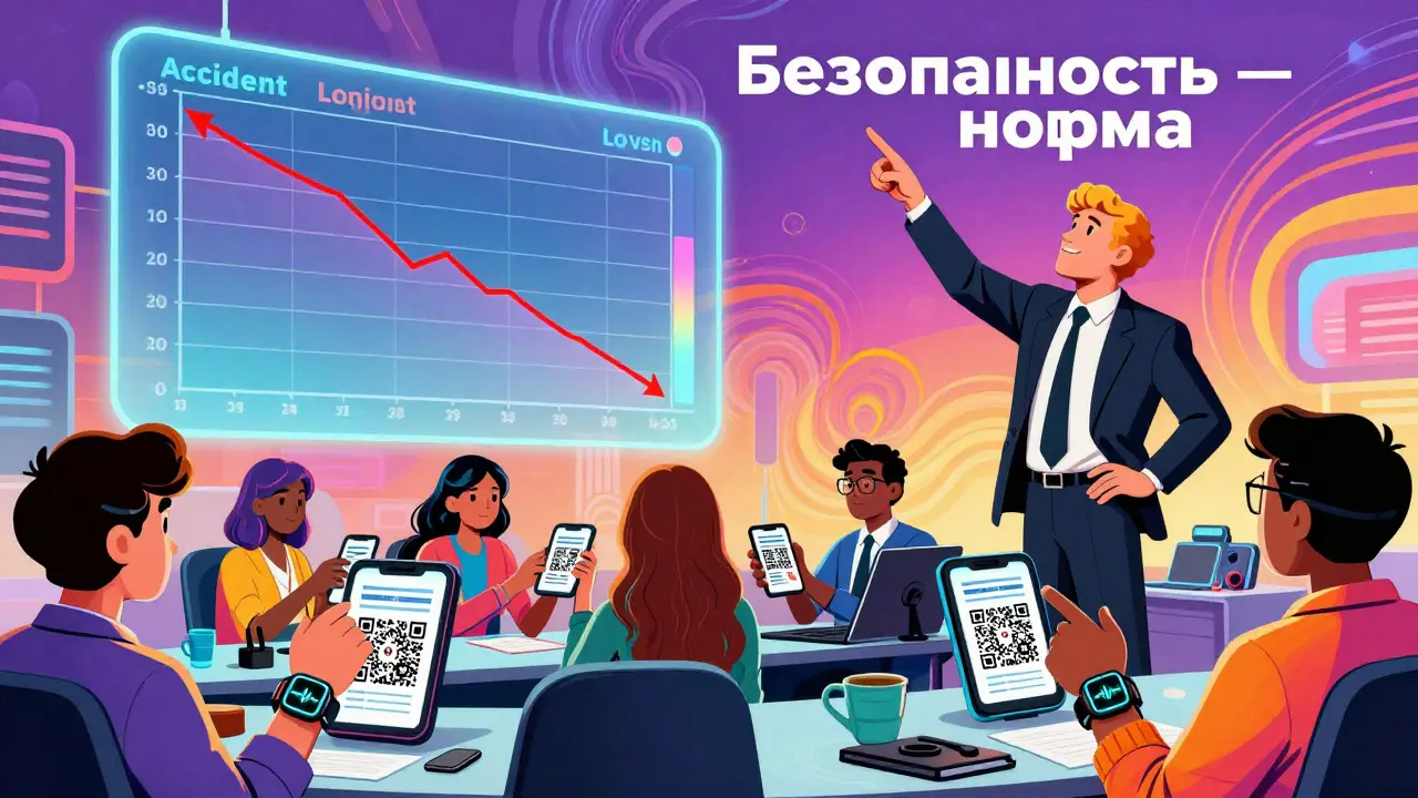 Современный офис 2026 года с умными часами и цифровым страхованием