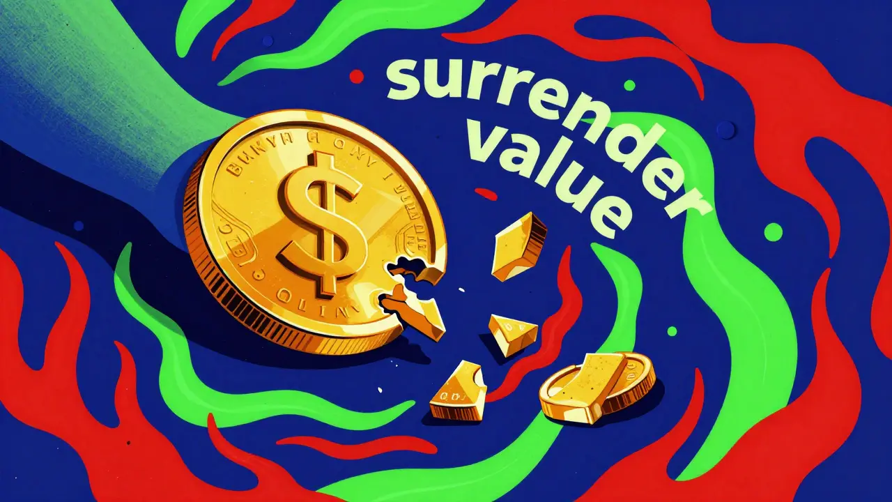 Абстрактная иллюстрация уменьшения суммы возврата в стиле Уэса Уилсона