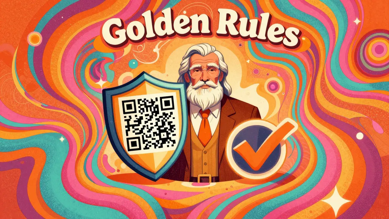 Концепция надежного страхования и проверки документов в психоделическом стиле