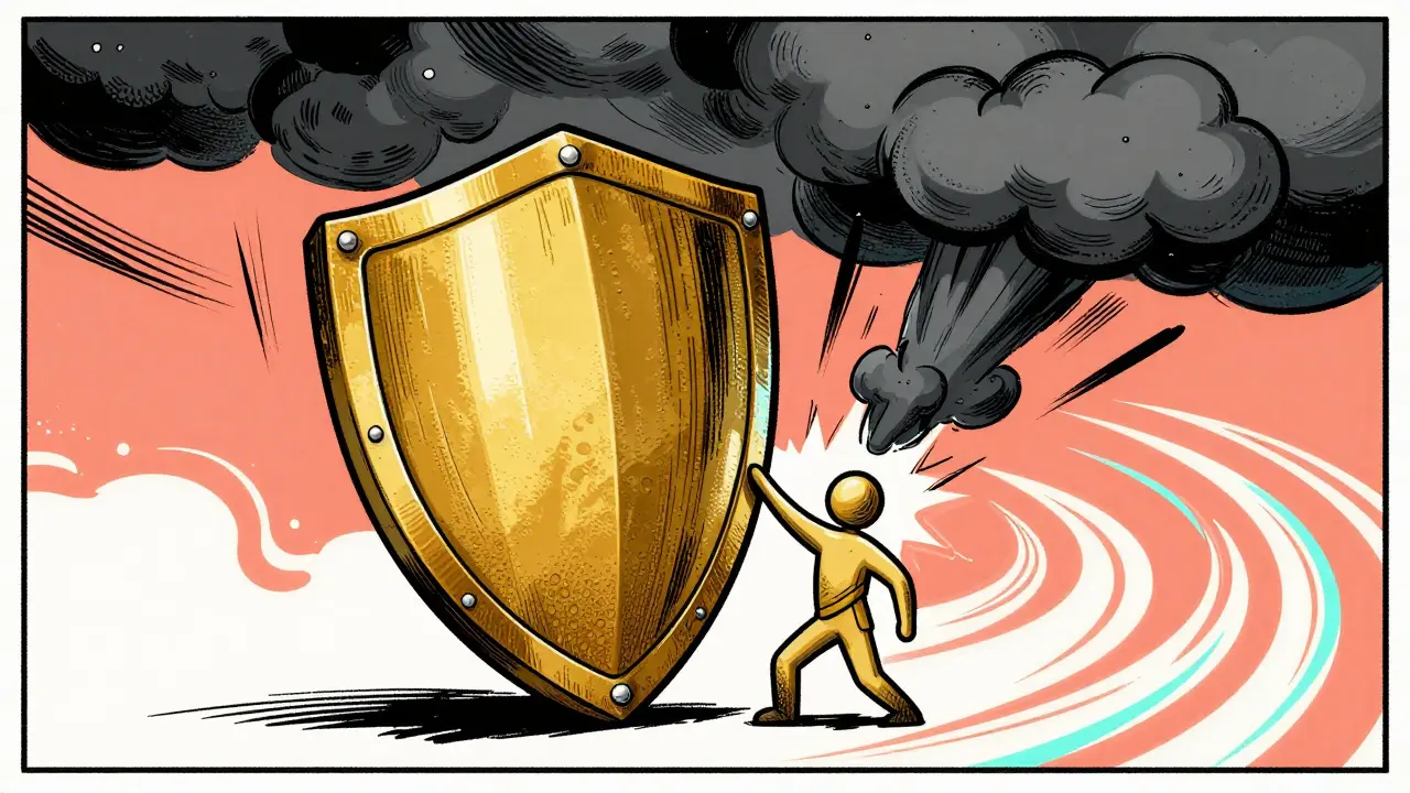 Метафорический щит защищает права клиента от страховщиков