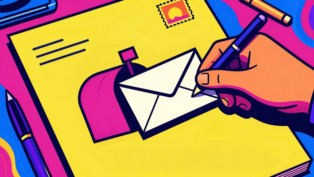 Процесс отправки претензии через почтовый отдел с конвертом