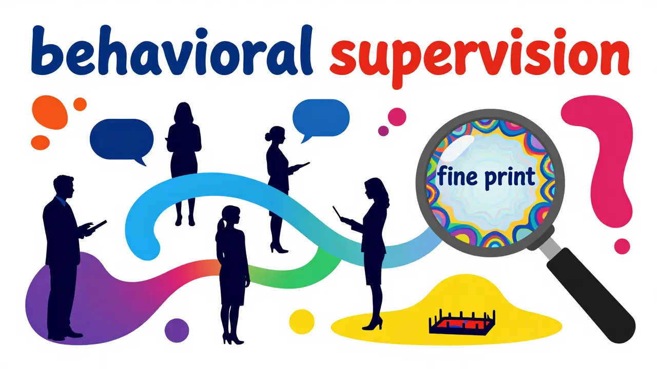 Психоделическое изображение процесса поведенческого надзора и анализа договоров