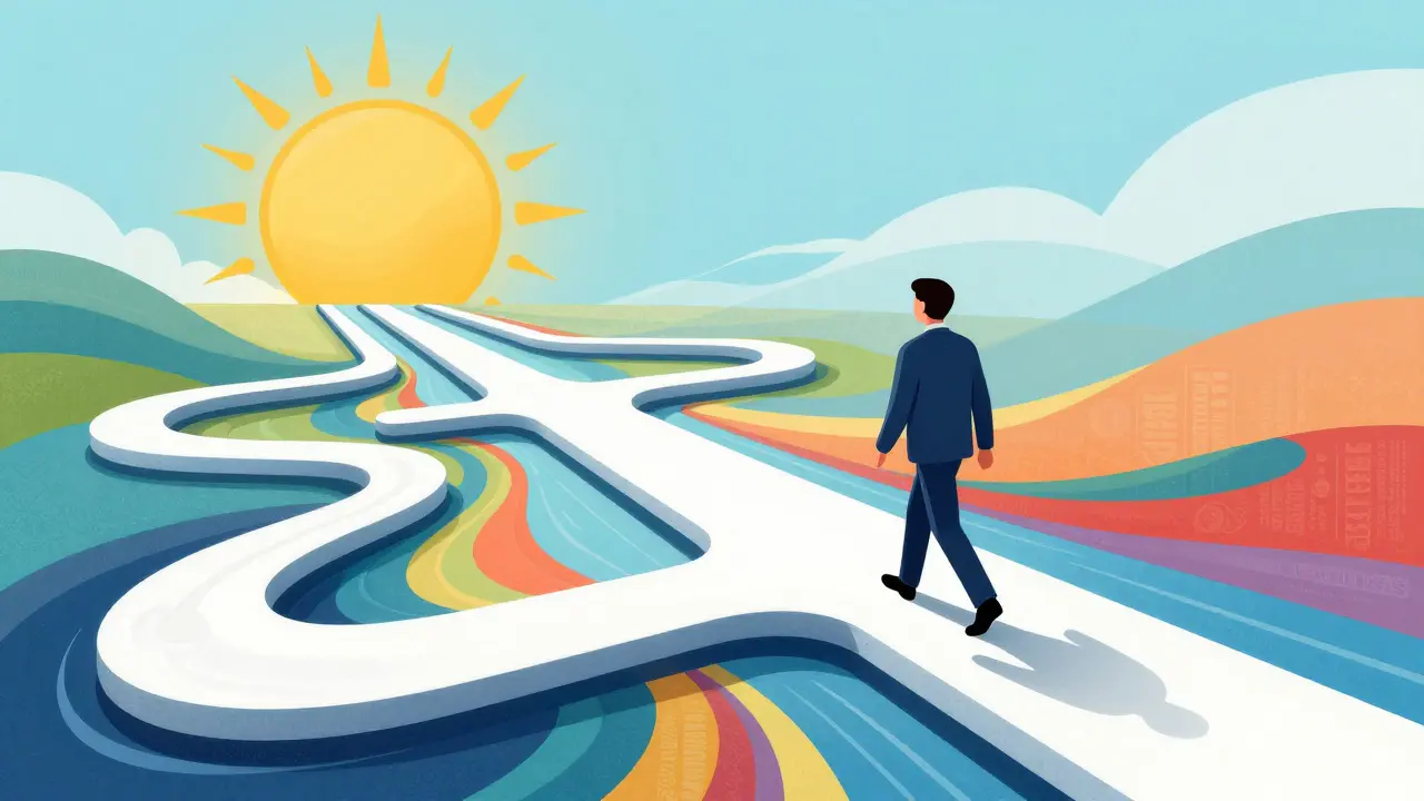 Стилизованное изображение легкого пути получения государственных выплат