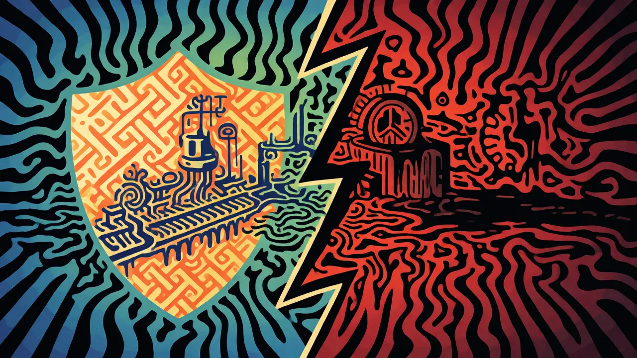 Абстрактное изображение защиты бизнеса от рисков и исключений из страховки