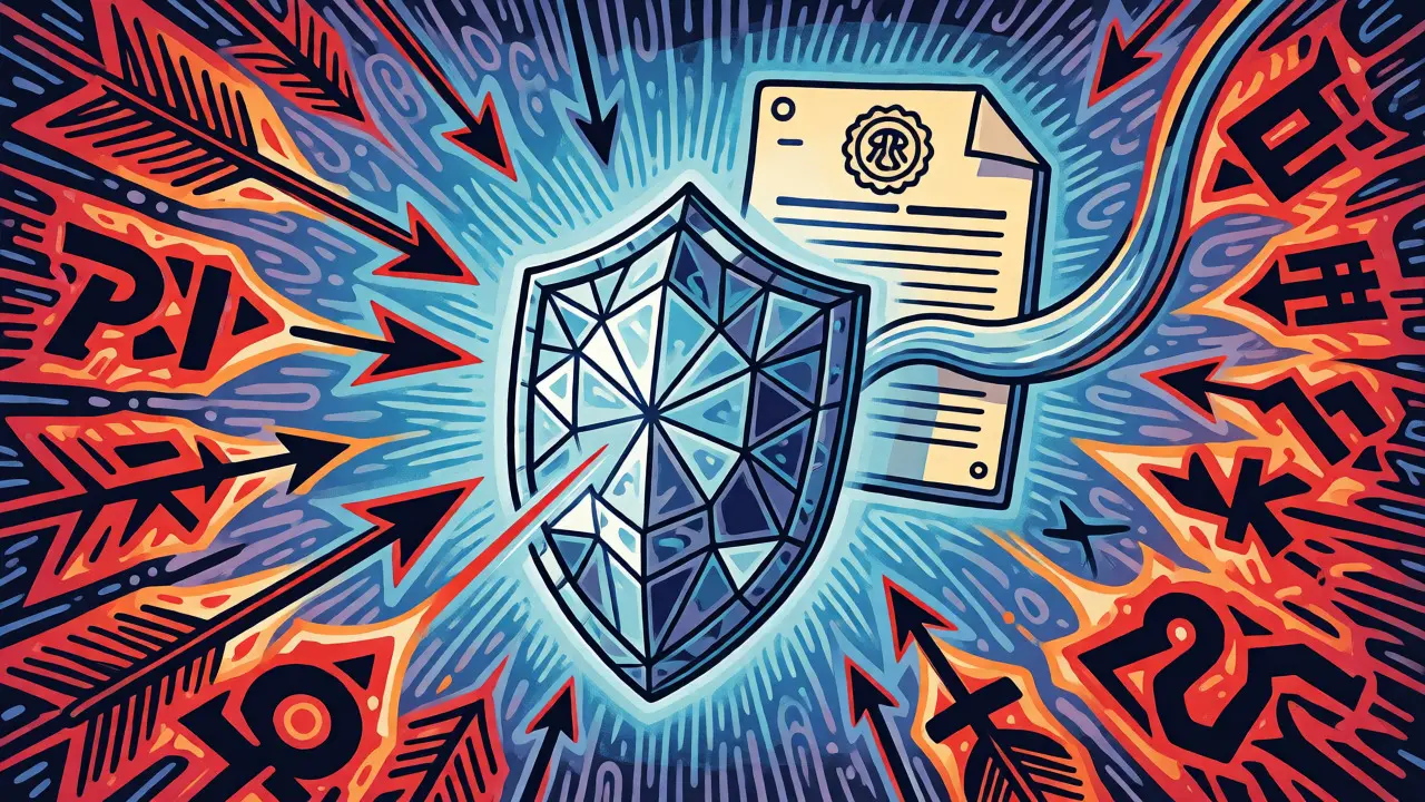 Кристаллический щит защищает от стрел мошенничества при проверке лицензии